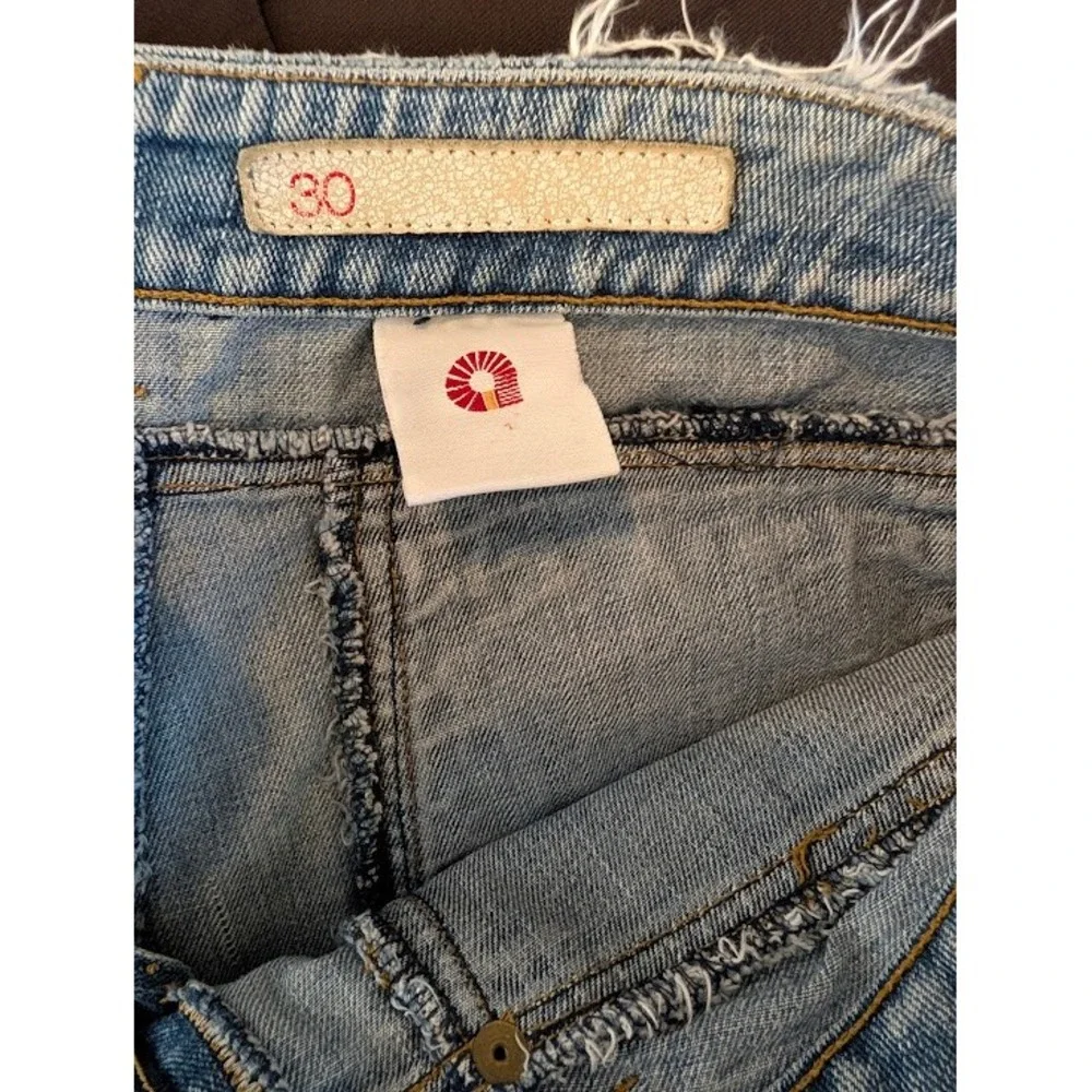 Akademiks Flare Jeans Mens 30 Light Wash Low Rise Embroidered Y2K 2000s